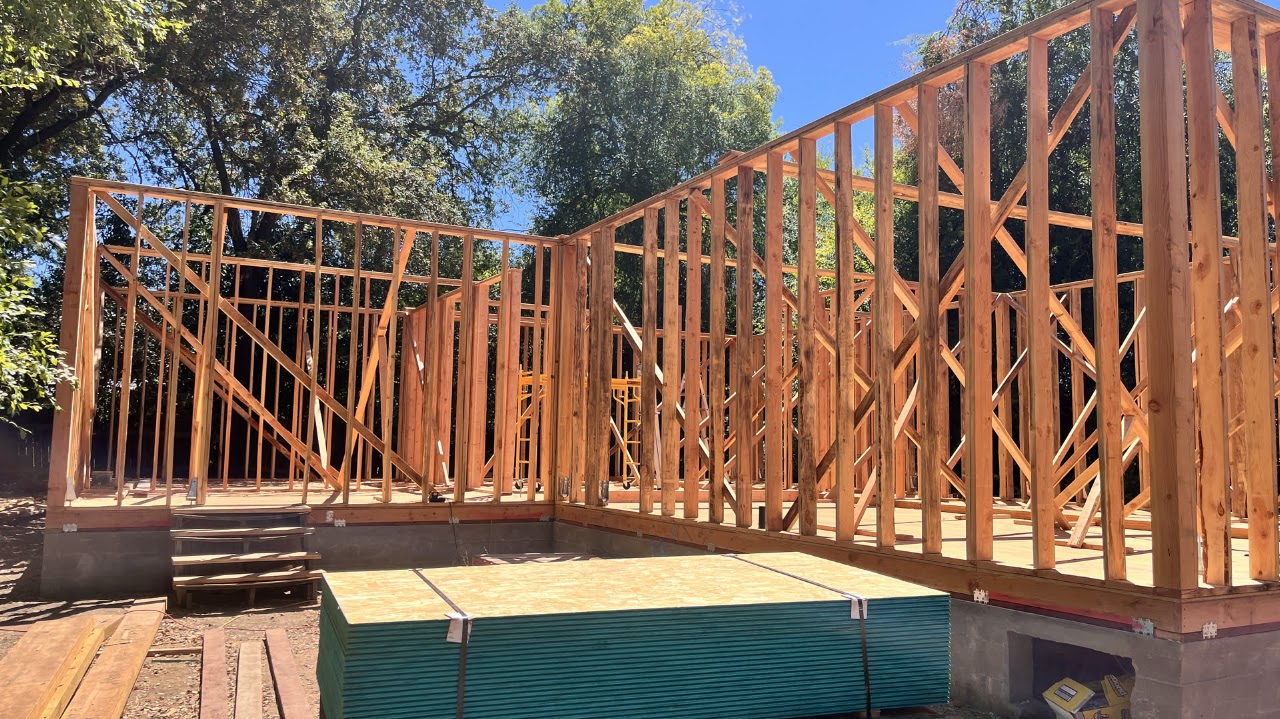 Front House framing